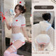 Cute and innocent nurse lace uniform set