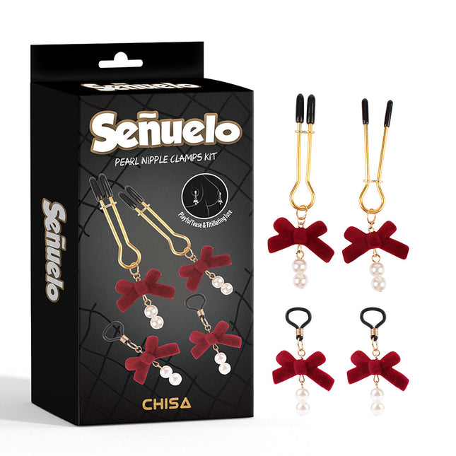 Pearl Nipple Clamps Kit