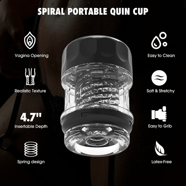 Gobelet portable Quin en spirale