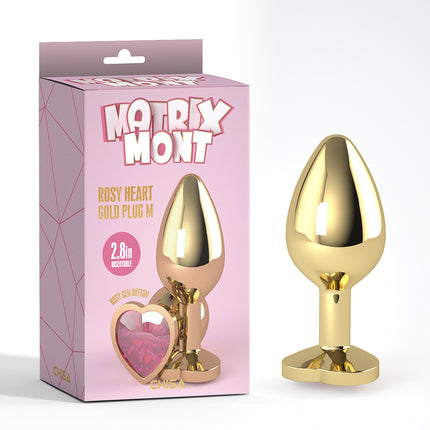 Plug anal Cœur Rose M