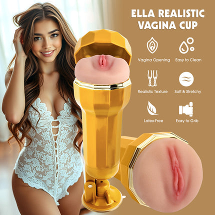 Coupe vaginale réaliste Ella